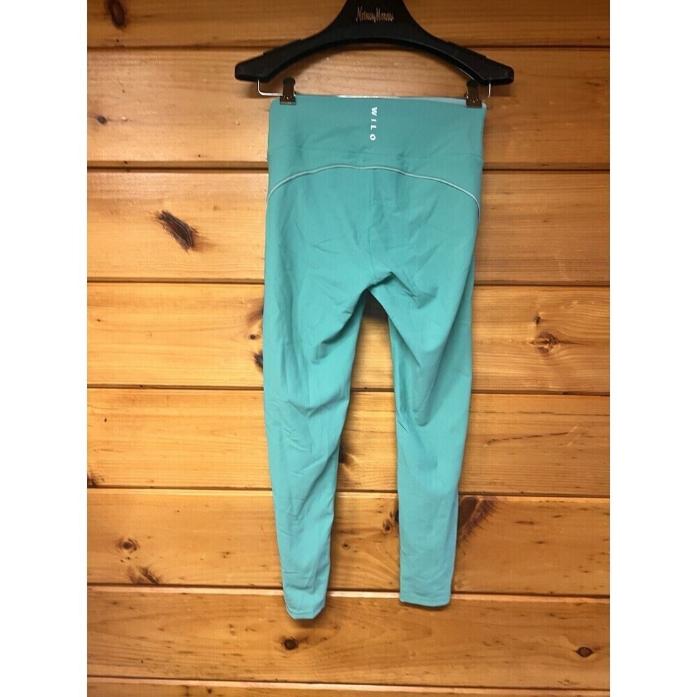 Wilo The Label Australia Leggings Womens WILO Outline Sea Green Color Ribbed M